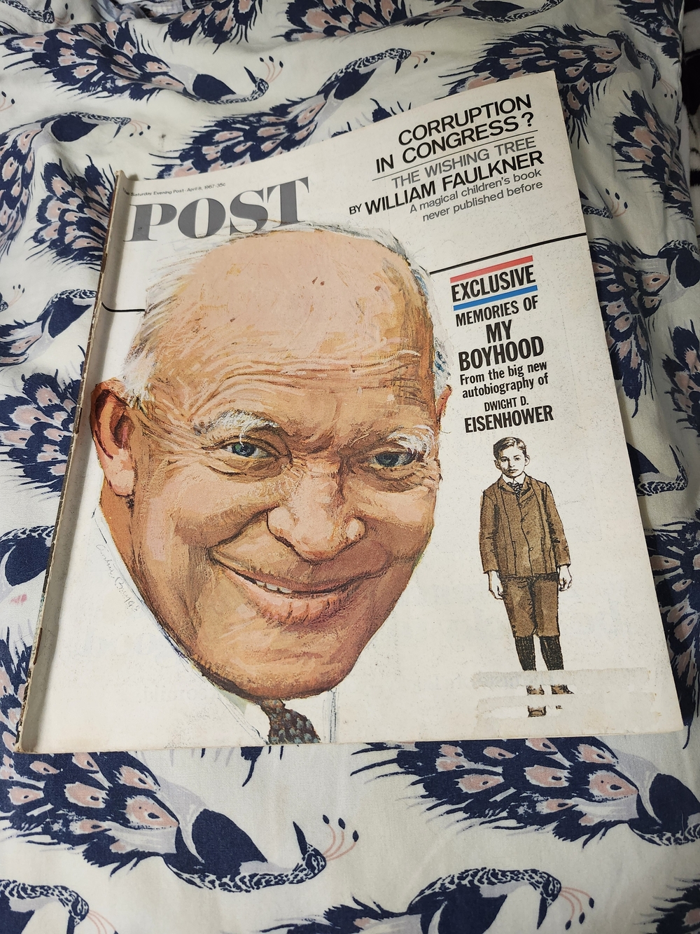 Vintage April 8, 1967 The Saturday Evening Post-Dwight D. Eisenhower